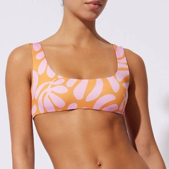 Solid & Striped Elle Bikini TOP in Carnation Pink Style #SP23-003 Small S NEW - Picture 3 of 12